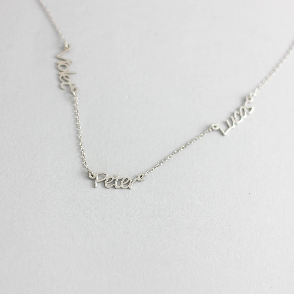 Collier personnalisable Trois signature