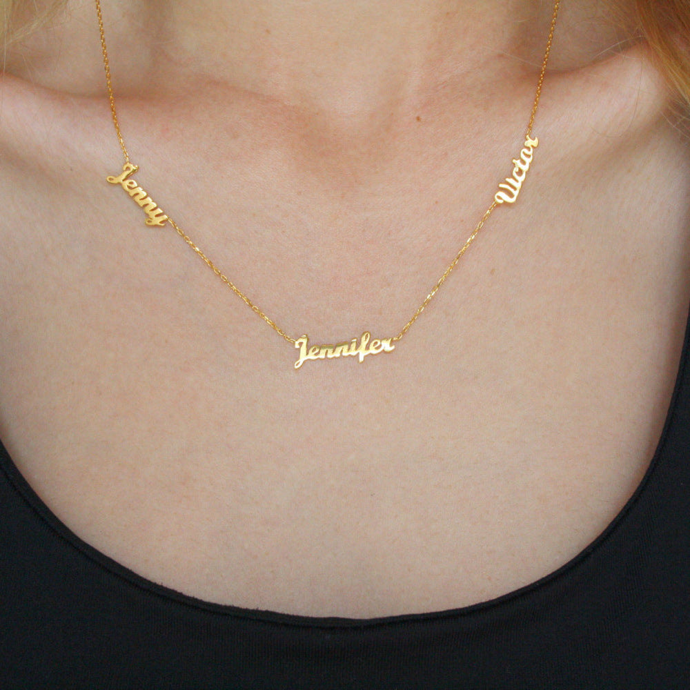 Collier personnalisable Trois signature