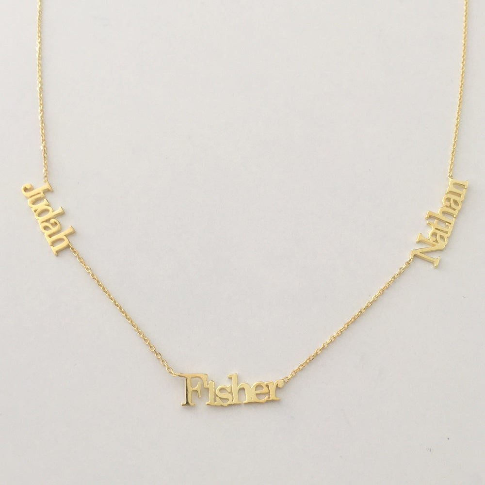 Collier personnalisable Trois signature