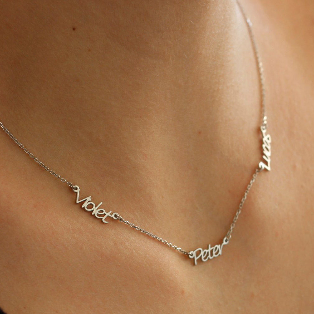 Collier personnalisable Trois signature