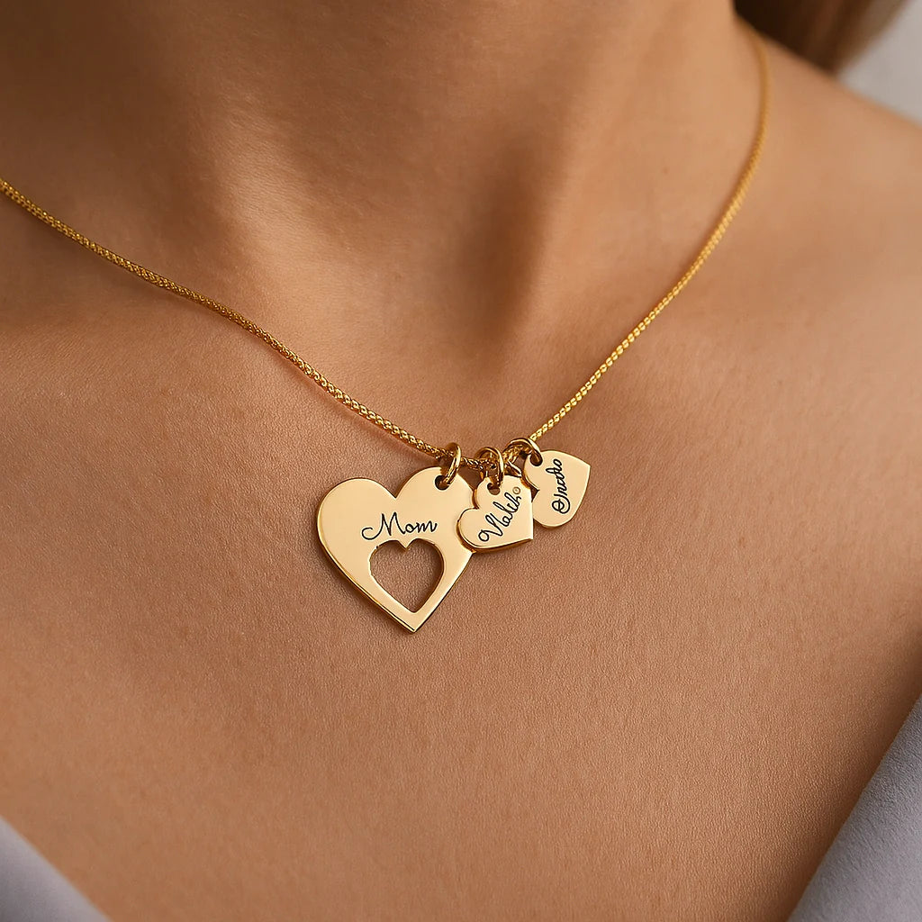 Collier Coeur de Famille