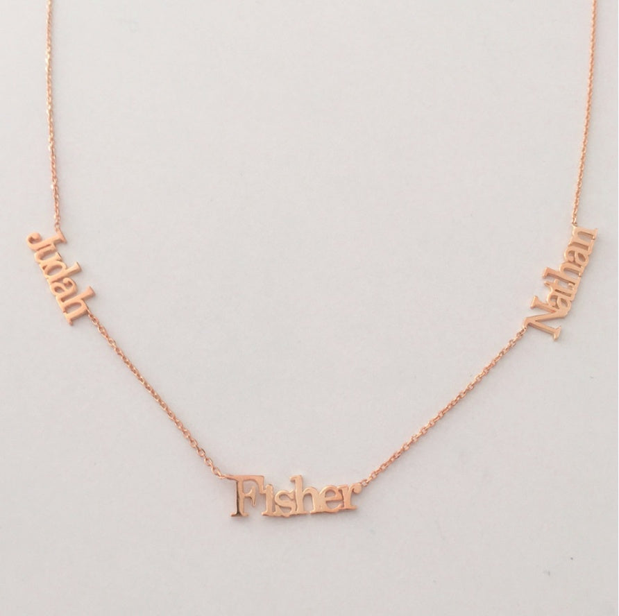 Collier personnalisable Trois signature